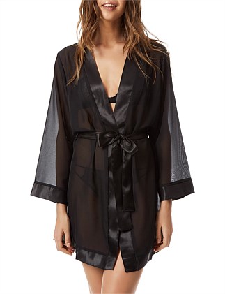 Chiffon Satin Kimono Robe