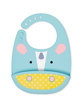 Eureka Unicorn Zoo Fold & Go Silicone Bib