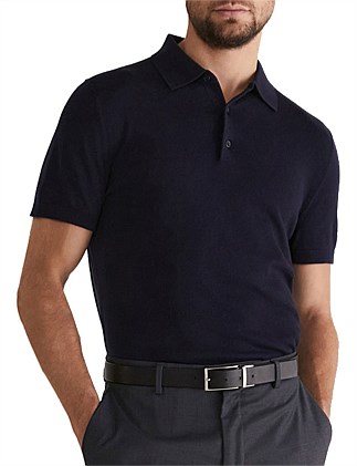 Miramar Cotton Wool Knit Polo