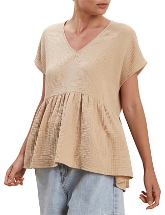 cheesecloth top womens