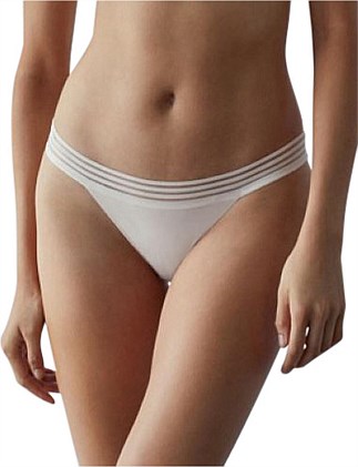 Stripe Elastic & Papertouch Cheeky Pant Brief