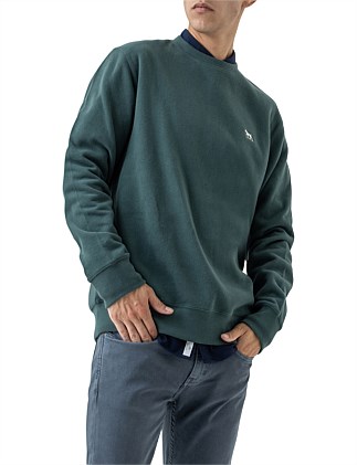 Gunn Crew Neck Sweat Evergreen