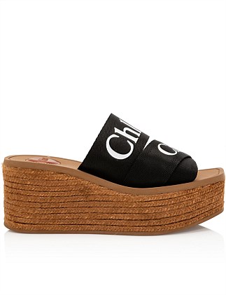 Woody Platform Slide Black