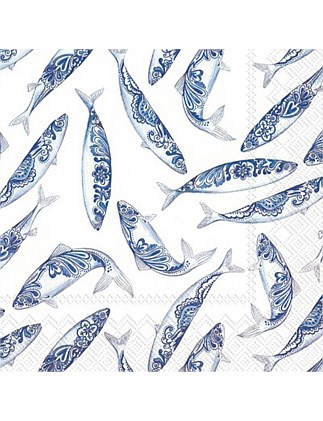 Blues - Decorative Fish White