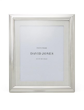 Henley Silver Plated Grosgrain 8x10 Photo Frame