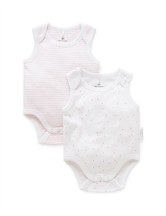 2 Pack Singlet Bodysuit (0000 - 0)