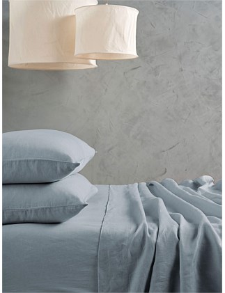 WASHED LINEN SUPER KING SHEET SET