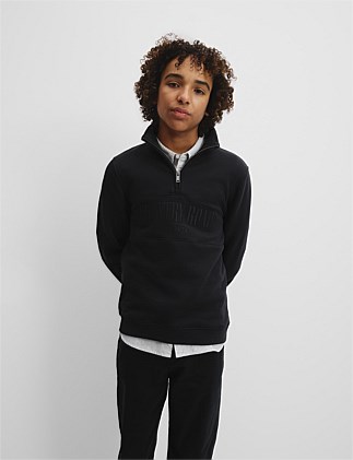 Teen Verified Australian Cotton Heritage Half Zip Sweat