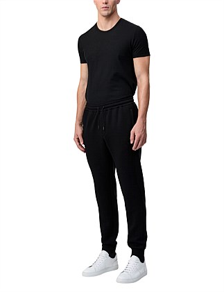 CUFFED NEOPRENE SWEATPANTS