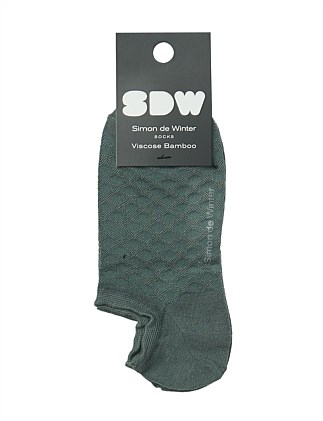 women's honeycomb texture invisible no show sock