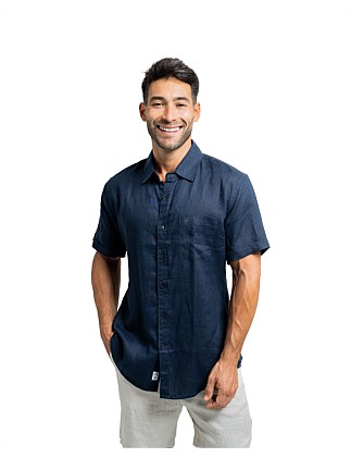 SHORT SLEEVE LINEN SHIRT