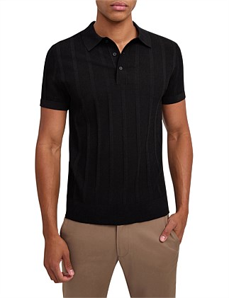 TEXTURED TECH KNIT POLO