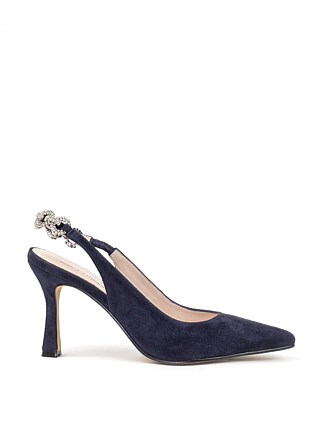 AZALIA85 SLINGBACK PUMP WITH DIAMOND BAND