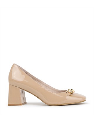 BLYTHE65 SQUARE TOE PUMP WITH HARDWARE