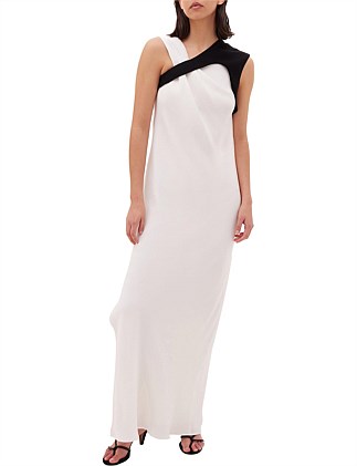 WHITE CREPE ODYSSEY DRESS