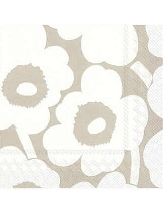 Marimekko - Unikko Linen/White 33x33cm