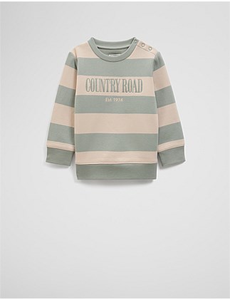 Verified Australian Cotton Heritage Stripe Sweat