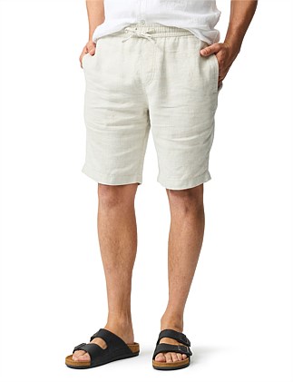 LINEN 9" RESORT SHORT - OATMEAL