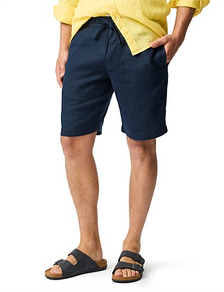 LINEN 9" RESORT SHORT - NAVY