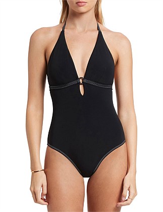 Signature Deep Plunge One Piece Swimsuit