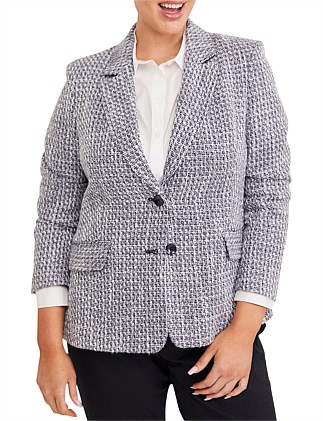 STEFANIA TEXTURED BLAZER