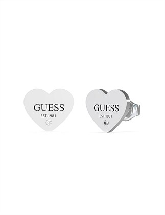 STUDS PARTY PLAIN HEART SILVER Earrings