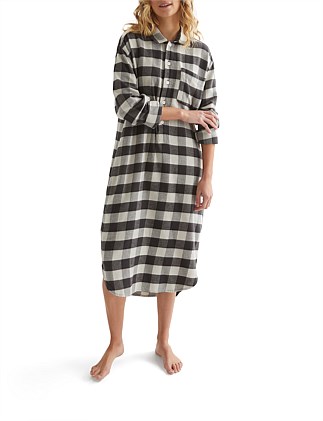 COSY - ORGANIC BRUSHED COTTON SHIRT DRESS