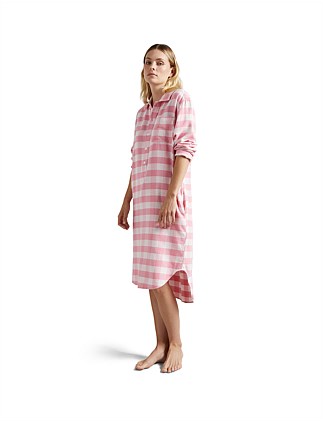 COSY - ORGANIC BRUSHED COTTON SHIRT DRESS