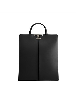 T TIMELESS SHOPPING TOTE IN LEATHER MEDIUM