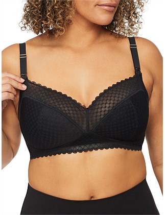 REVIVE LACE WIRE-FREE NURSING BRA BLACK