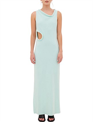 MINT CREPE LAZARE DRESS