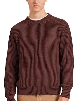 RIB KNIT CREW