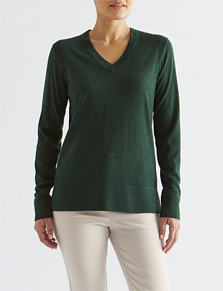 V Neck Merino Sweater