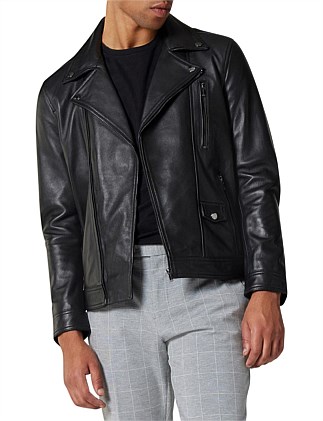 Leather Asymmetric Biker