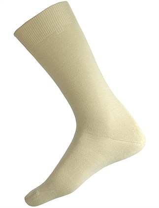 60% FINE MERINO WOOL PLAIN HEALTH SOCK MEDIUM