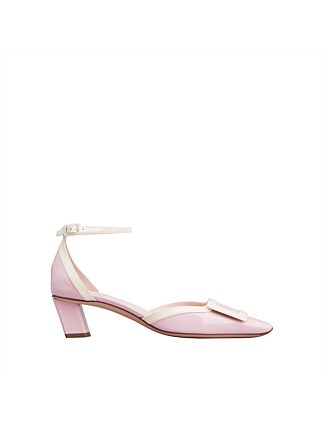 BELLE VIVIER ANKLE STRAP BUCKLE PUMPS IN PATENT LEATHER