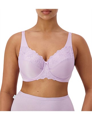 Embroidered Minimiser Bra 2 Pack