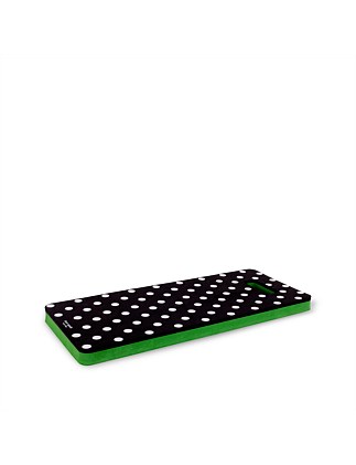 Kneeling Pad & Gloves Set Black and White Dot