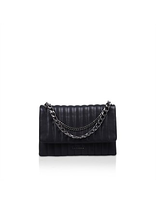 REBEL CLUTCH BLACK SYNTHETIC BAG