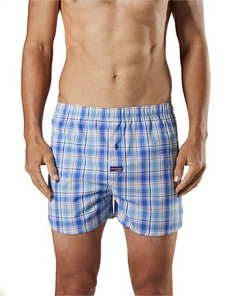 Harley Check Stretch Yarn Dyed Cotton Blend Boxer