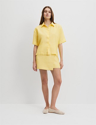 Organically Grown Linen Short Sleeve Shirt