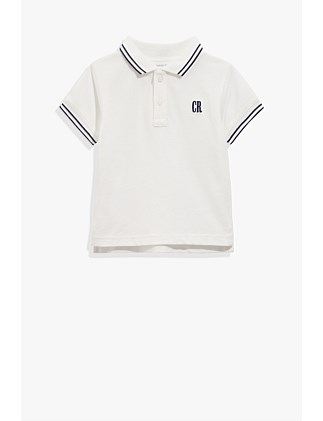 Organically Grown Cotton Logo Polo Shirt