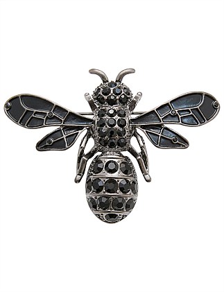 BLACK BEE LAPEL PIN