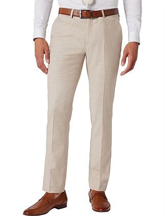 SLIM STRETCH WINDOWPANE CHECK TAILORED PANT