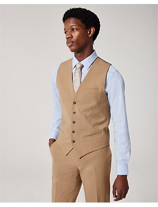 Wool Blend Tailored Vest