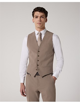 Wool Blend Tailored Vest