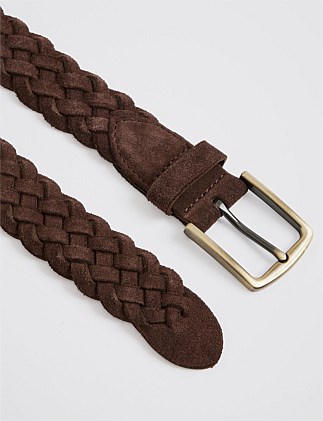 Suede Braided Belt