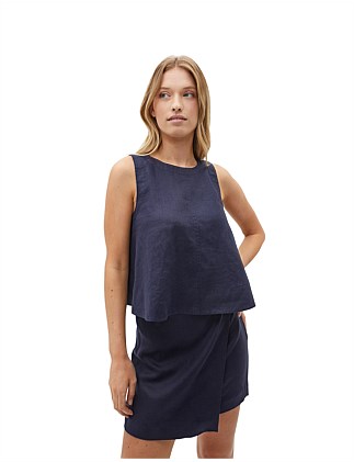 CORE LINEN SHELL TOP