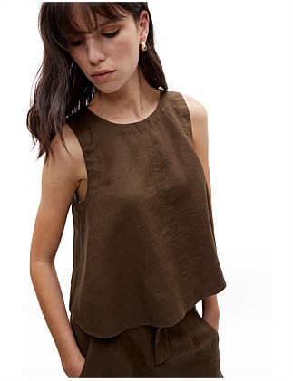 CORE LINEN SHELL TOP