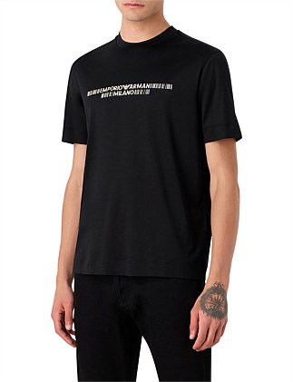 MEN'S REGULAR FIT BARCODE LOGO T-SHIRT